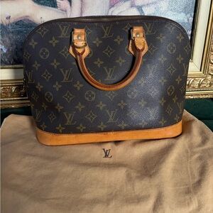 Louis Vuitton Monogram Alma PM Dome Satchel with Dust Bag